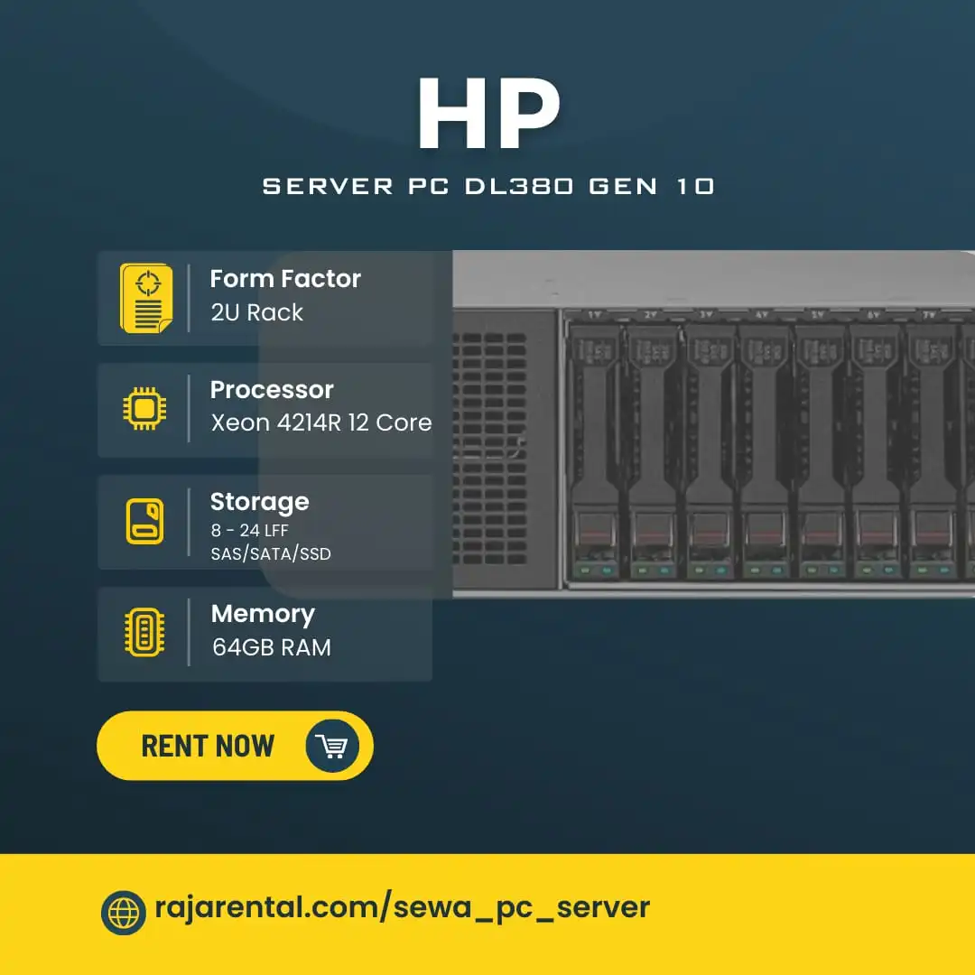 sewa pc server bandung hp dl380 Gen 10